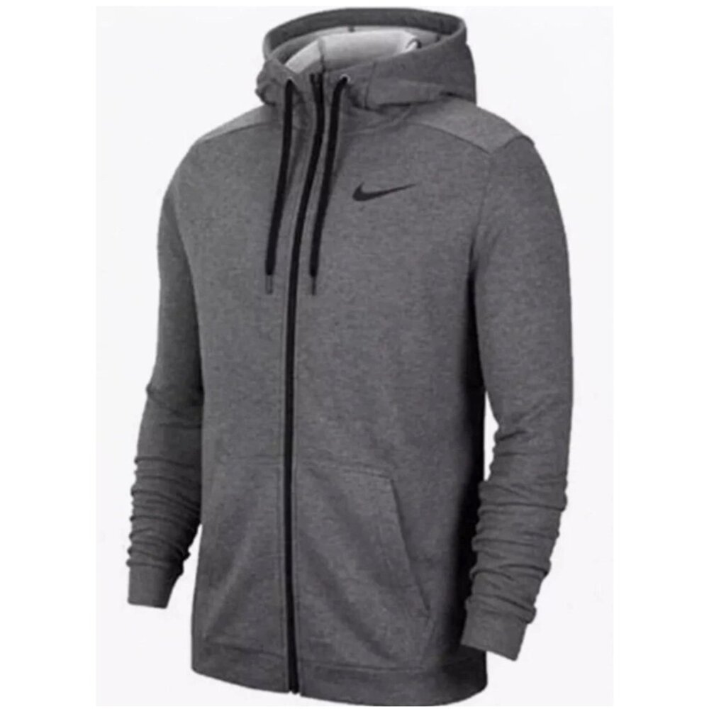 Nike Therma-Fit Full Zip Hoodie Dark Heather Gray Men's Size XL CU6231-071 NEW